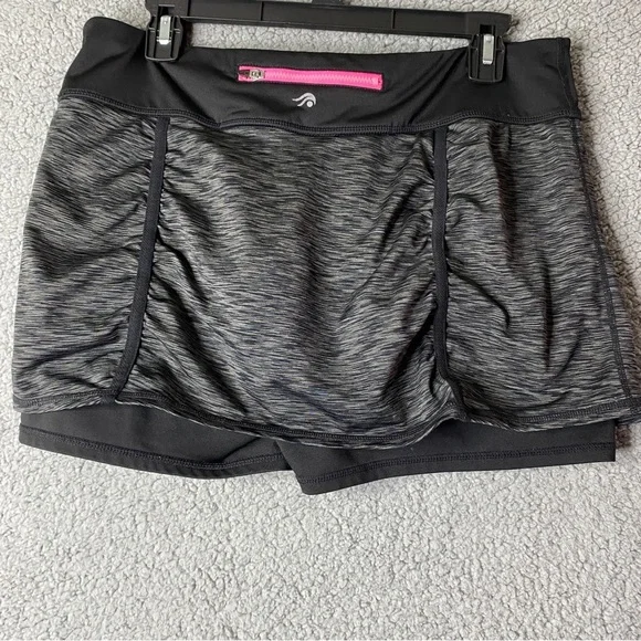 Ideology Womens Skort Tennis Golf Active Workout Run Black Grey pockets - Picture 7 of 13